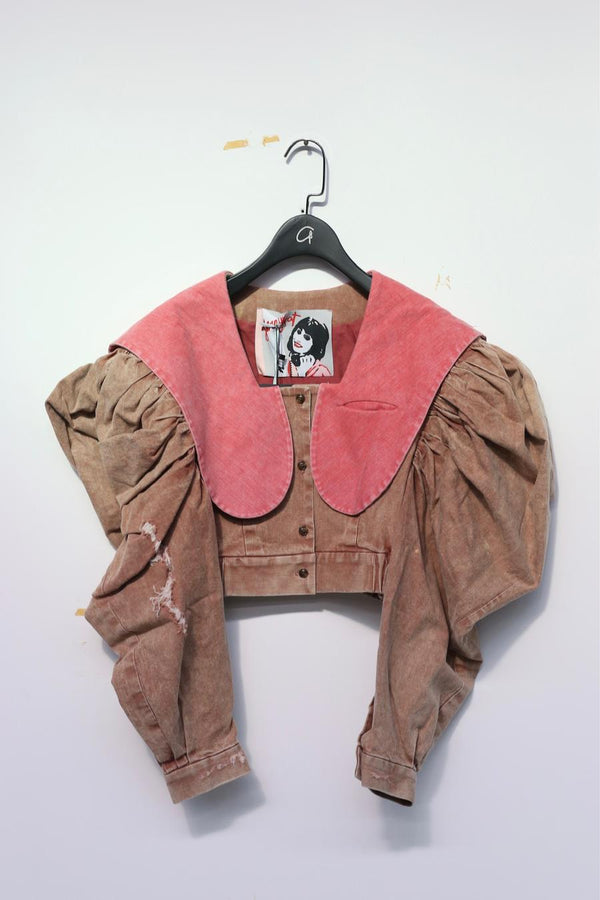 Jennyfax Western sailor beam short top jfaw22B02 brown